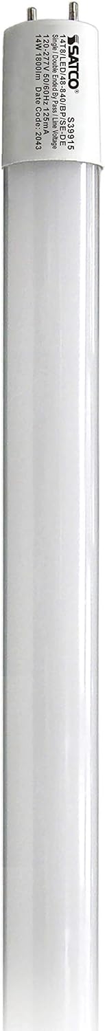 14 Watt T8 LED Medium Bi Pin Base; 4000K (25 LED Light Bulbs)