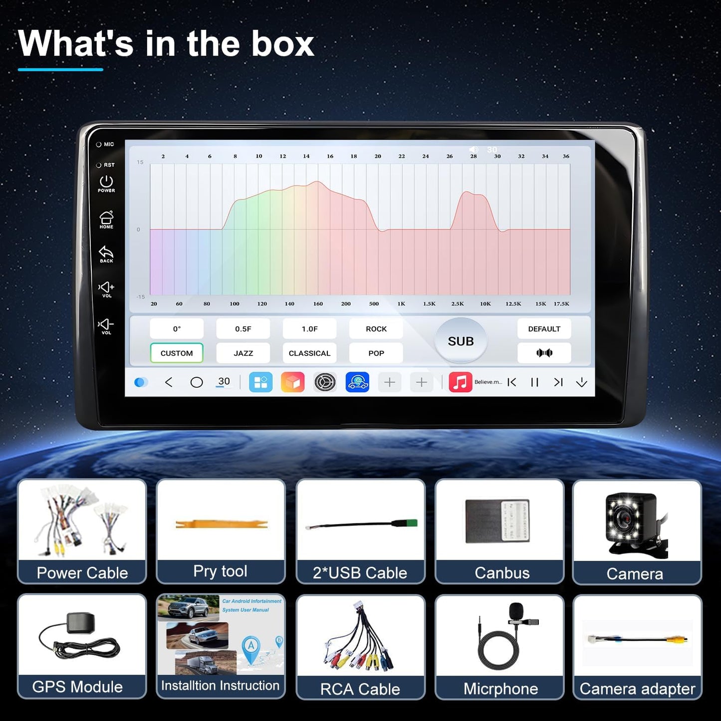 QLED Radio for Ford F150 1999 2000 2001 2002 2003 Upgrade,Touch Screen Stereo Replacement,Wireless carplay Android auto,Free Camera