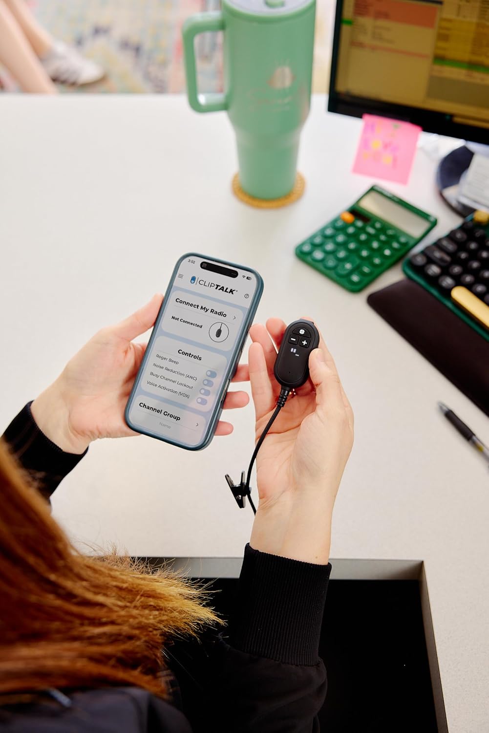 CLIPTALK Micro Wearable Walkie Talkie with Mobile App – Ultra-Portable Clip-On Two-Way Radios, VOX Hands-Free, USB-C Rechargeable FRS Radio, 22 Channels 121 Privacy Codes (2-Pack, Black)