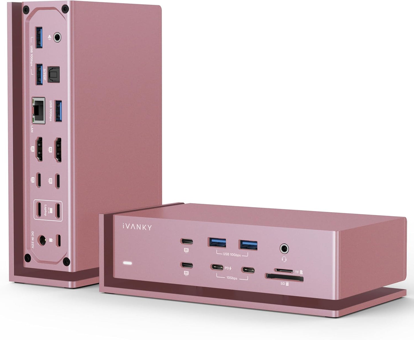 FusionDock Max 1 Thunderbolt 4, 20-in-1 Quad 6K@60Hz Monitor Docking Station, 40Gbps Dock for MacBook M1/M2/M3 Pro/Max, 2HDMI 2.0, 96W PD, 10Gbps