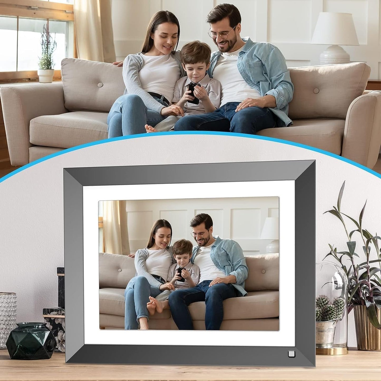 11-inch Smart Digital Photo Frame - FULLJA 32GB Dual-WiFi 2K Digital Picture Frame, Motion Sensor, Full Function, Simply Sharing Photos and Videos