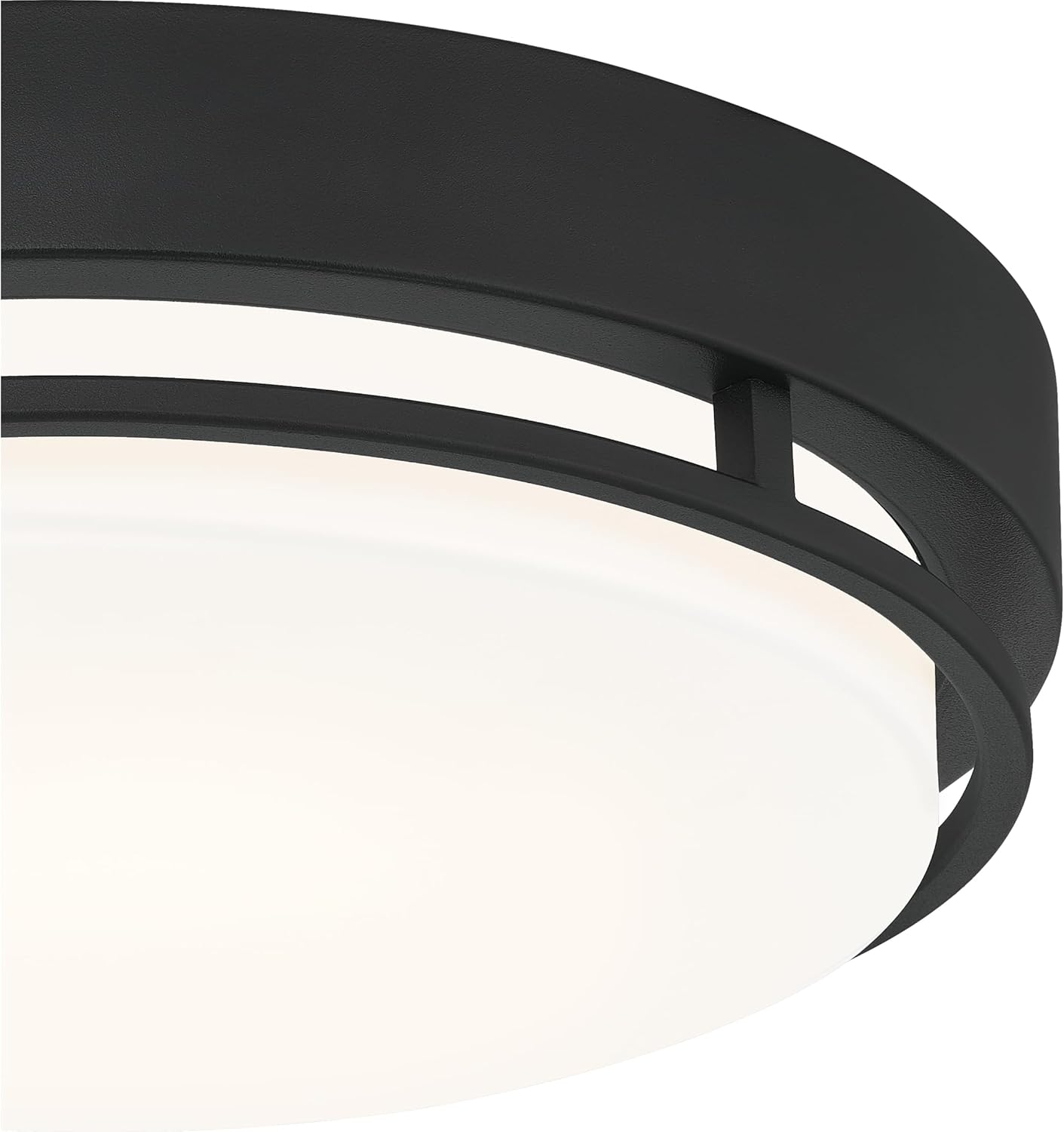 Hale Integrated LED Flush Mount Light, 14-Inch Earth Black Ceiling Fixture, Modern Low Profile Lighting for Hallway, Kitchen, Bedroom 14" W
