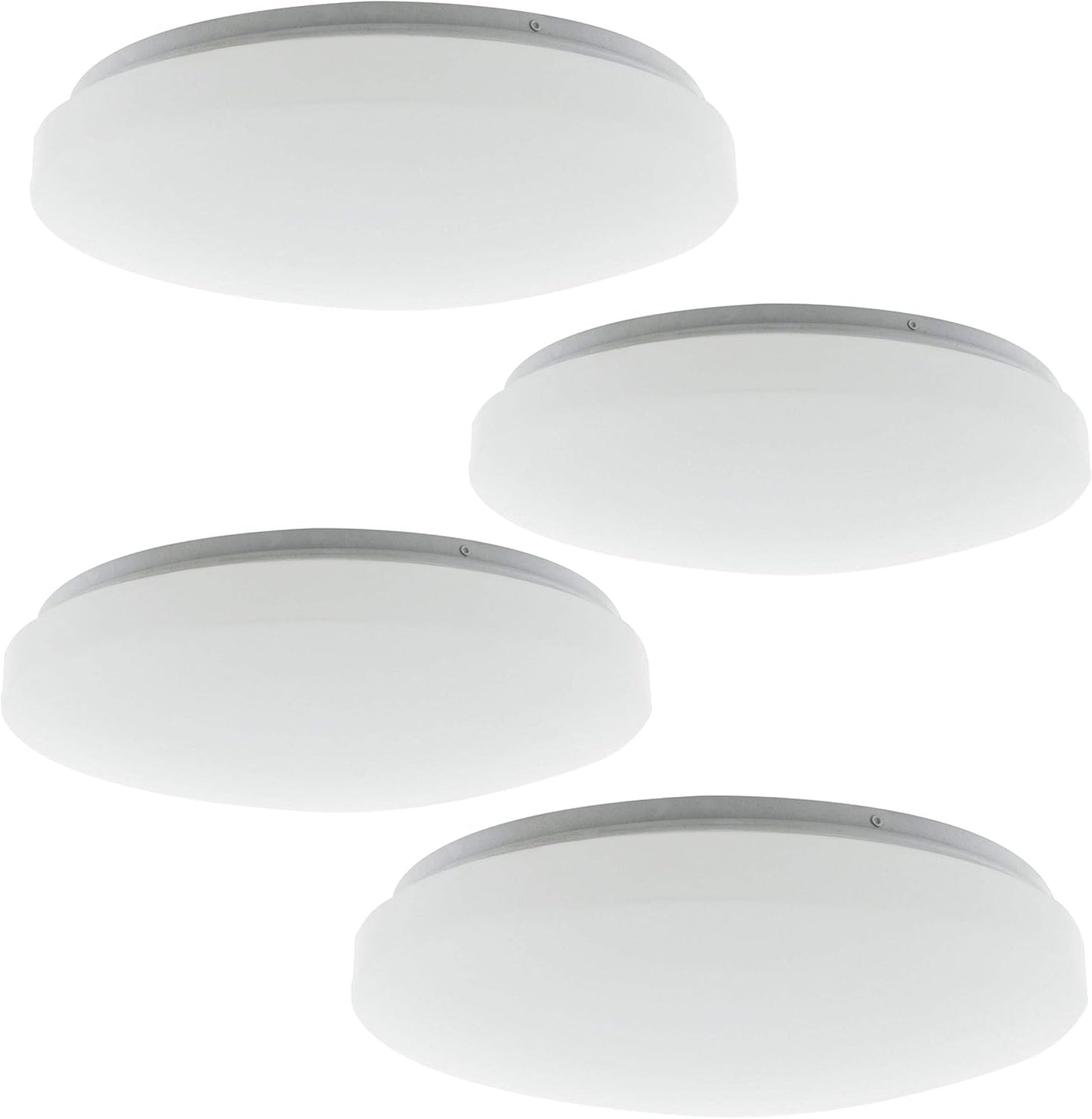 14 inch Acrylic Round, Flush Mount Ceiling Light (Temperature Selectable & Dimmable 3000K/4000K/5000K)