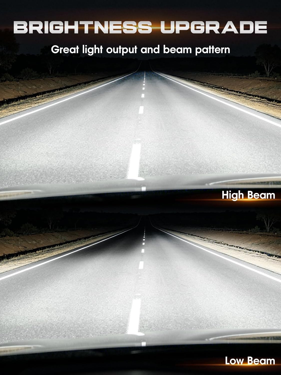 5x7 7x6 Led Headlights H6054 Anti-glare DRL Turn Signal Hi/Low Sealed Beam | "Big Eye" Projector Design w/ 4 Lighting Functions