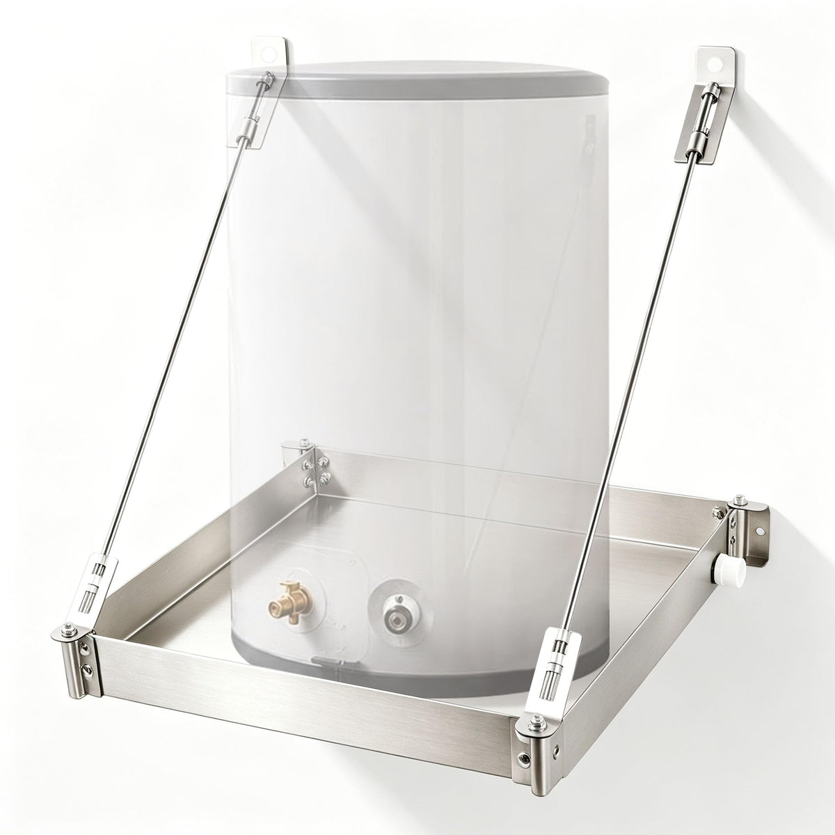 Wall Mounted Water Heater Platform, Up to 50 Gallon / 600 lb Water Heaters