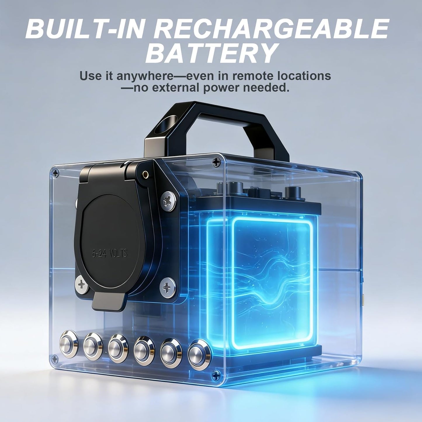 Trailer Light & Electric Brake Tester with 12V 10Ah Battery, Tests 7-Spade, 6-Round and 4/5-Flat Pin Type Trailer Harnesses, Bluetooth App Connection Remote Operation, IP68 Waterproof Case 7-Way Flat (Spade)