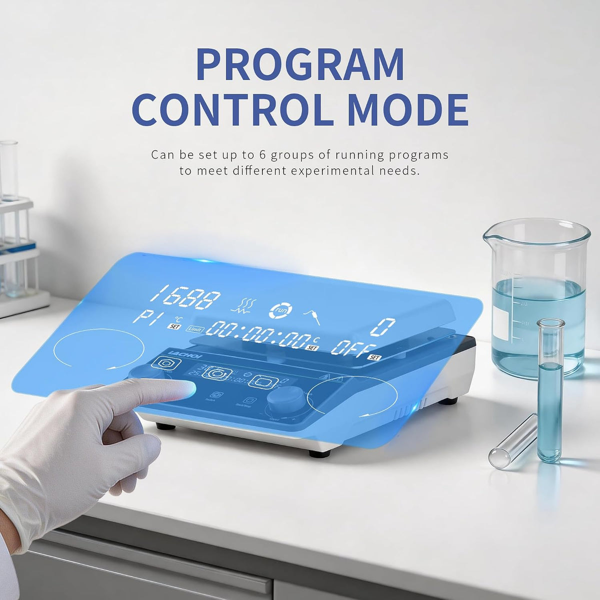 Magnetic Stirrer Hot Plate 1600RPM 5L 300℃ Digital Lab Hot Plate