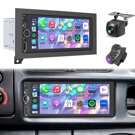 Plug&Play Car Stereo for Dodge Ram 1994-2001 /Dakota1987-2000 /Caravan 1984-2000 / Pickup D150 D250 D350 1984-1993/Town&Country 1990-2000/Grand Cherokee 1993-1998 Wireless CarPlay&Android Auto AM/FM