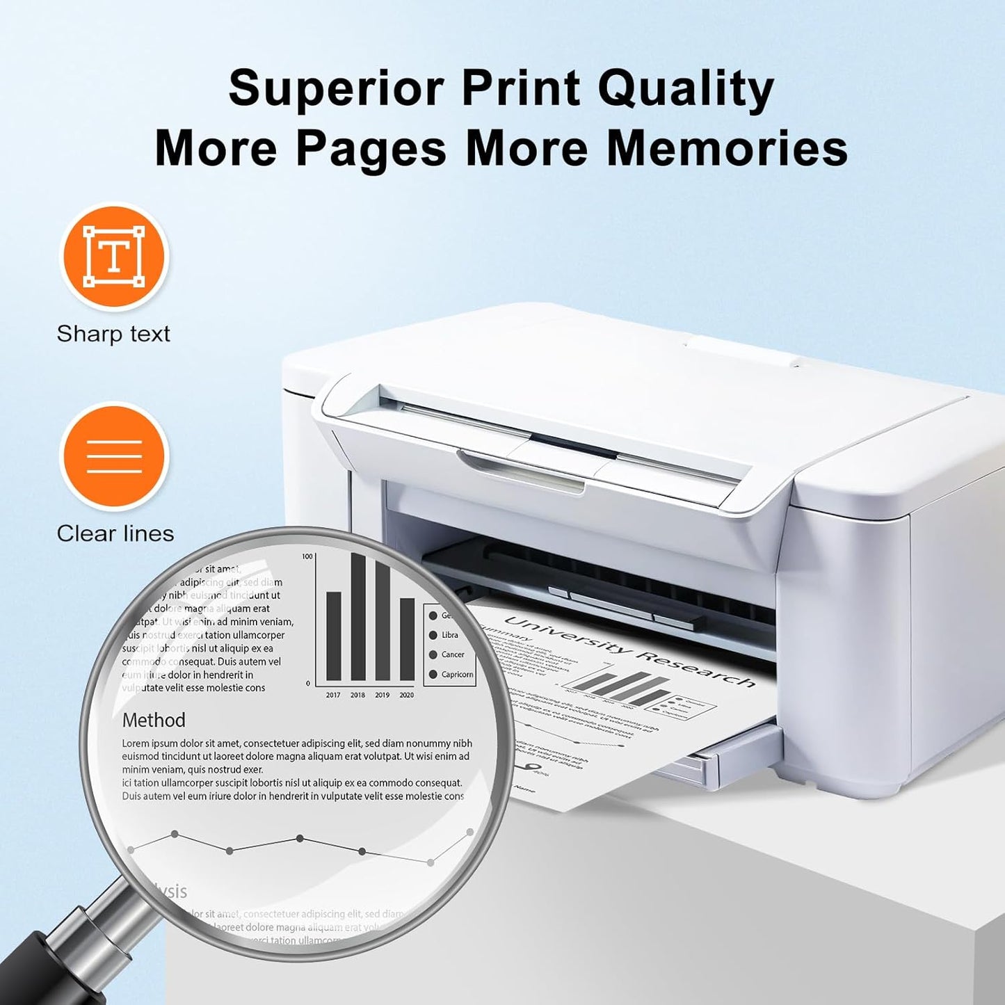Compatible TN830XL Toner Cartridge Replacement for Brother TN830XL TN830 TN 830 Black Toner for Brother DCP-L2640DW HL-L2460DW HL-L2480DW HL-L2400D HL-L2405W MFC-L2820DW Printer 4 Pack(High Yield)