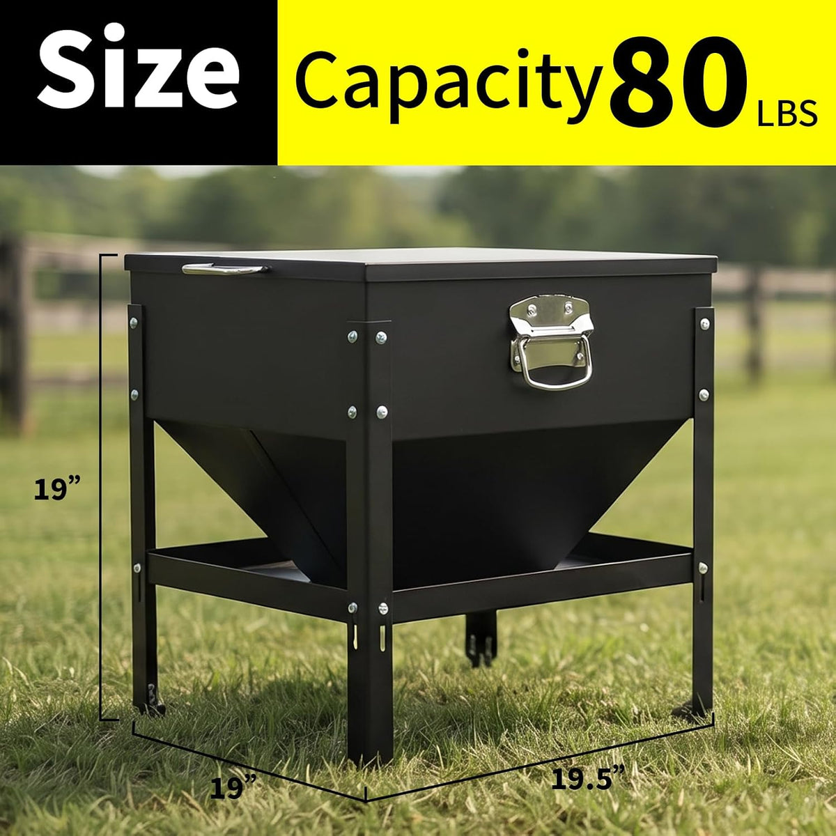 Automatic Large No Waste Chicken Feeder and Waterer Set