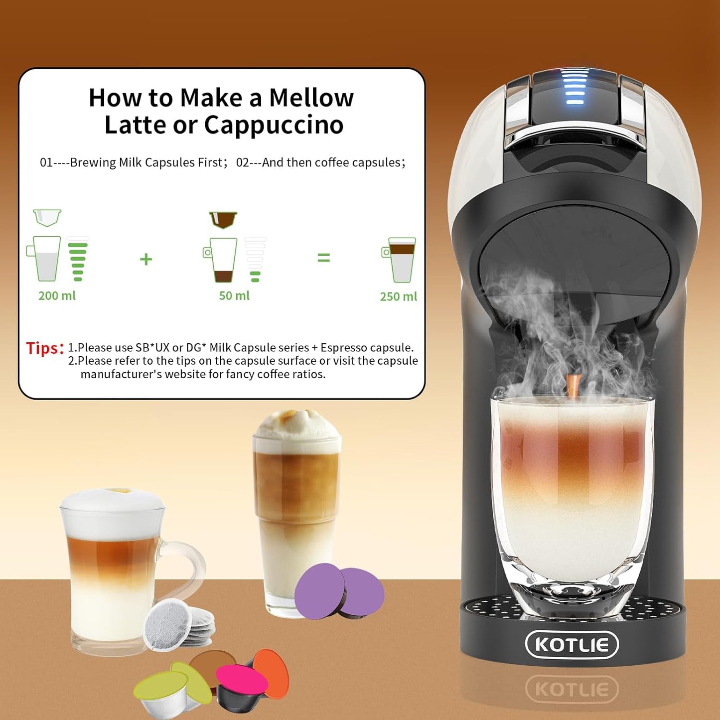 Espresso 5in1 Single Serve Coffee Maker