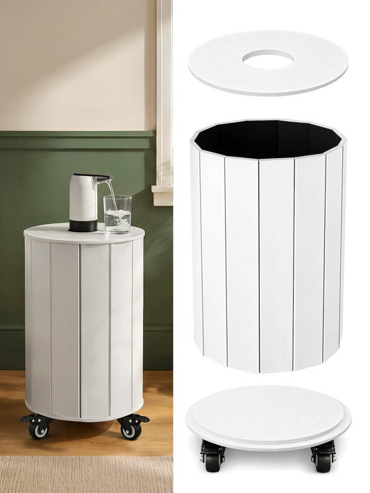 5 Gallon Water Jug Decor Cover & Stand, Foldable & Movable, No Pumps