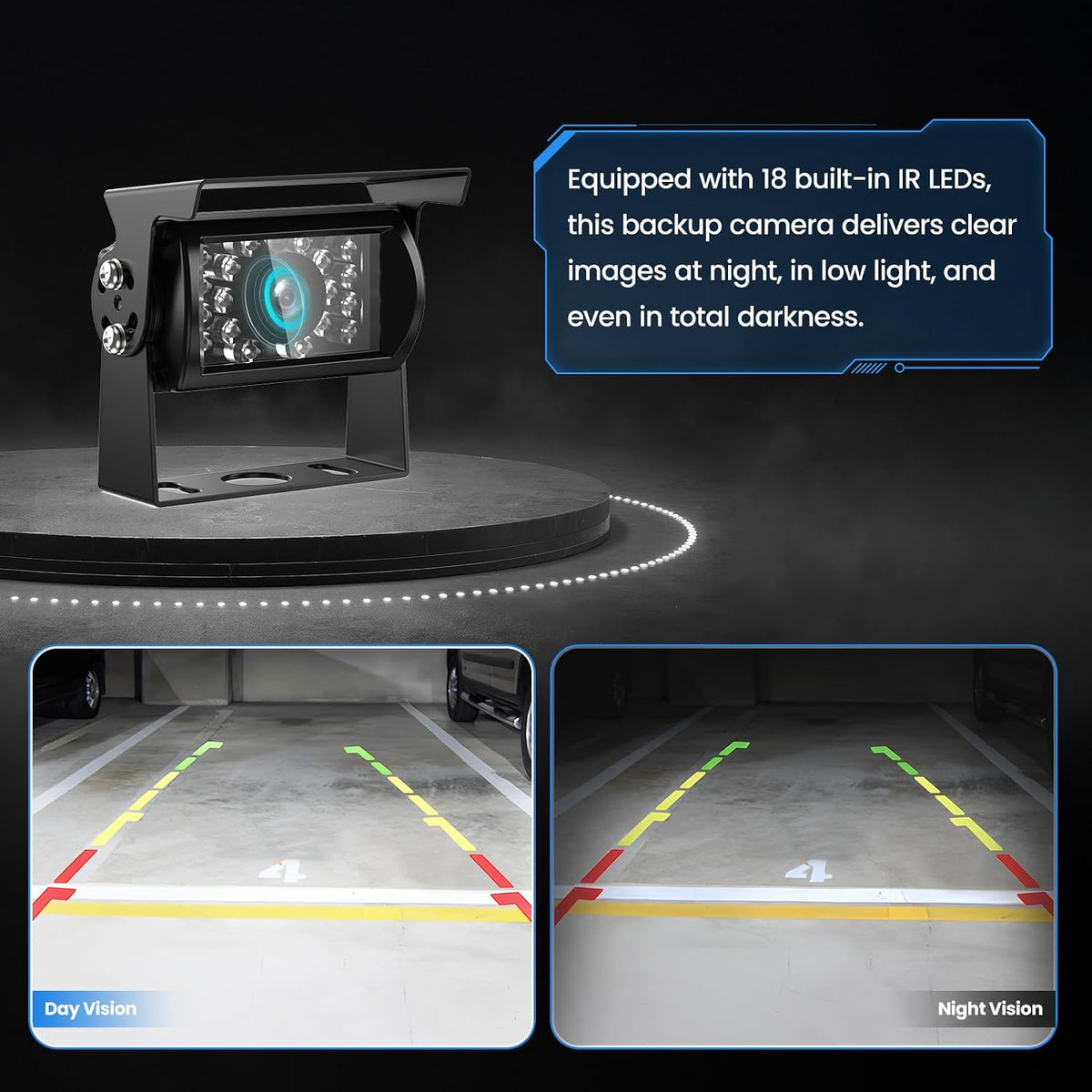 HD 1080P 7" Wired Backup Camera