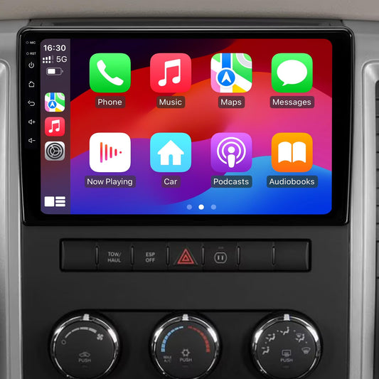 10.2" 64GB Car Radio Stereo Upgrade for 2009-2012 Dodge Ram 1500 2500 3500, Plug and Play Android 13 Head Unit with Wireless Carplay/Android Auto/1080P Backup Camera
