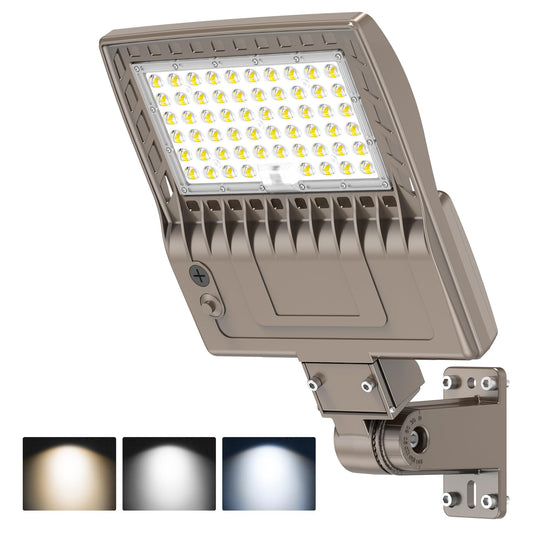 200W LED Parking Lot Light 30000LM Commercial LED Shoebox Light AC 100-277V 200.0 Watts AC 100-277V | 3/4/5000K - 2-in-1 Mount 1