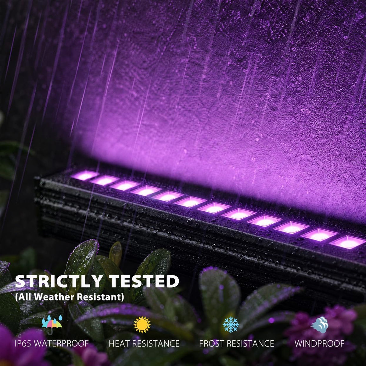 108W LED Wall Washer Lights- Linkable, 10x60° Beam-RGBW Color Changing