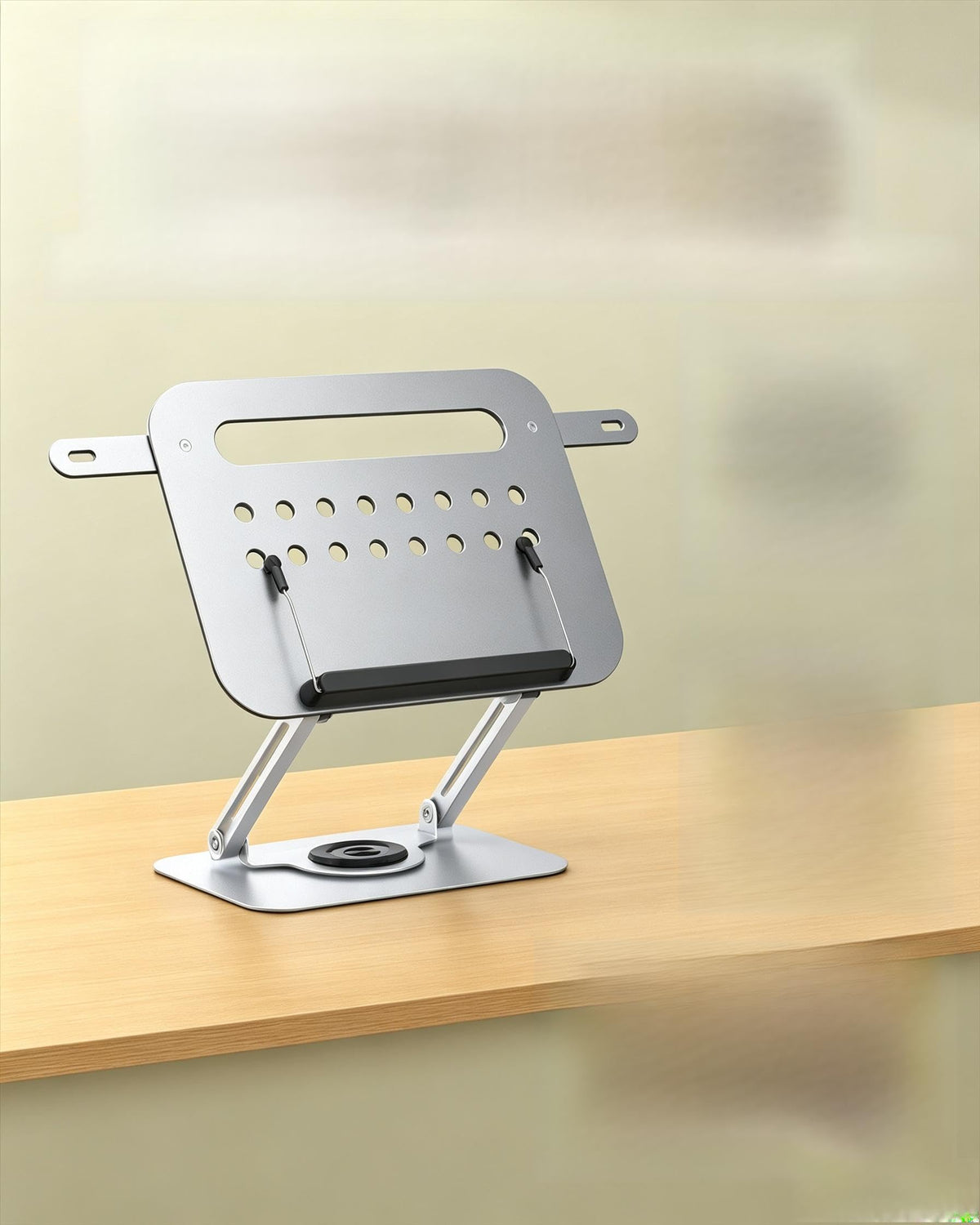 Book Holders for Reading Hands Free, 360° Metal Stand for Cookbook Sheet Music Typing