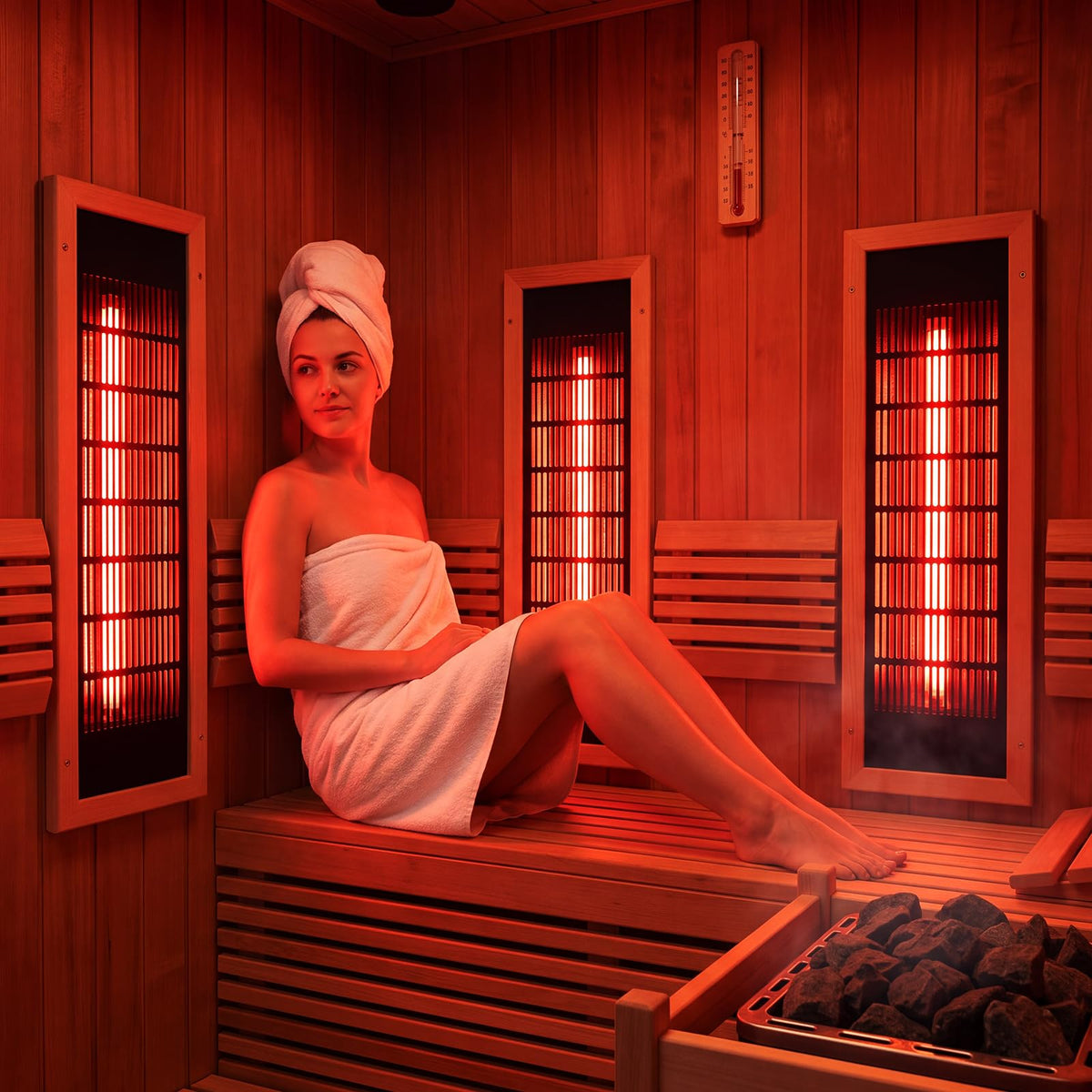 Woanger 3 Pcs Infrared Sauna Heater Panel 120V Far Carbon Fiber Heat Plate