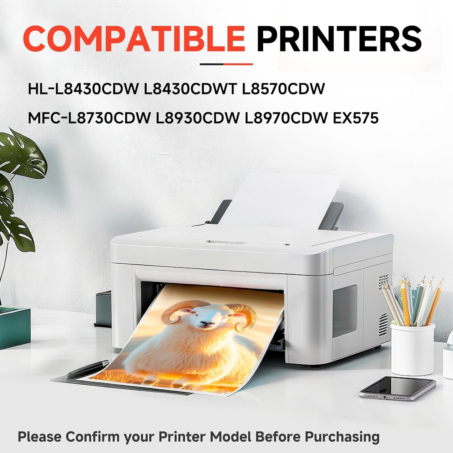 TN635XL Toner Cartridge Replacement for Brother HL-L8430CDW HL-L8430CDWT HL-L8570CDW MFC-L8730CDW MFC-L8930CDW MFC-L8970CDW MFC-EX575 Printers(3 Pack C,M,Y)