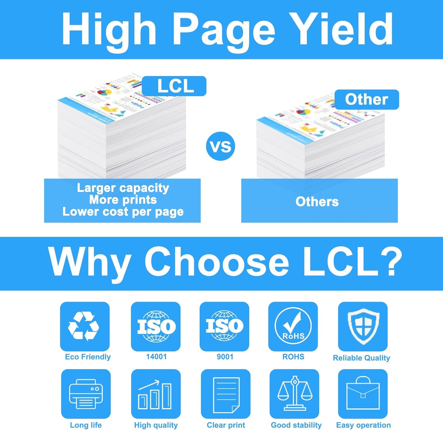 IM C2000 IM C2500 Toner Cartridge Replacement for Ricoh 842307 842310 842309 842308 for Ricoh IM C2000 IM C2500 Printer (4-Pack Black Cyan Magenta Yellow)