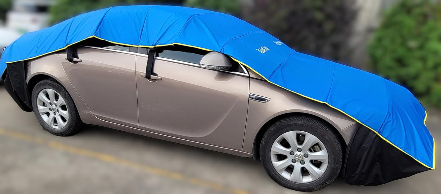 Hail Shields for Sedan-SUV Protection Against 99% Hails/Setup in 2 min, blue, XL (HS-SD-SUV)