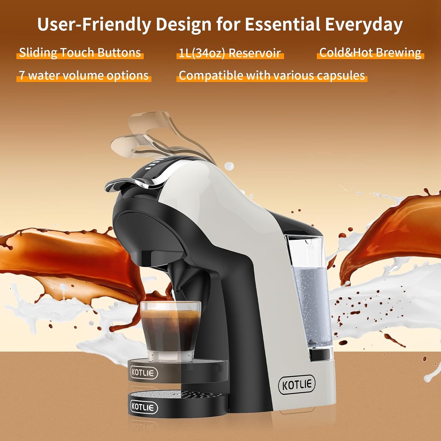 Espresso 5in1 Single Serve Coffee Maker