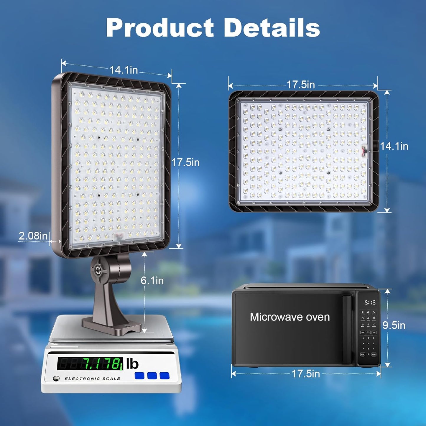 LED Parking Lot Lights,2 Pack 144000LM Total Professional 480W Super Bright Complete Large Area Lighting Kit,IP65 Waterproof Commercial Street Light with Dusk to Dawn Adjustable Wall Mount 480W-2 pack-Wall Mount