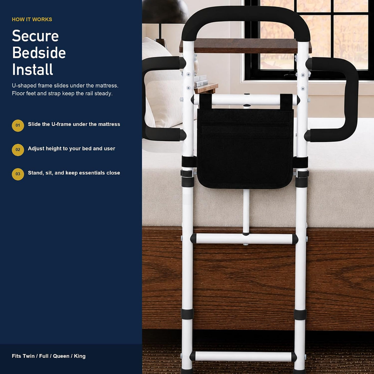 Bed Rail for Elderly Adults