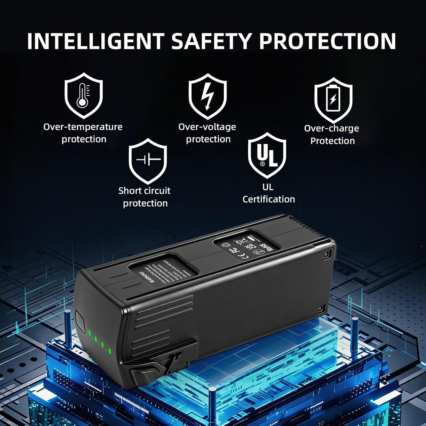 Battery Compatible with Mavic 3,  Battery 1-pk, 5000mAh Intelligent Flight Mavic 3 Pro Battery, Max Flight Time 46 Mins, Compatible with DJI Mavic 3 Enterprise Series, Mavic 3 Pro Cine, Mavic 3 Pro, Mavic 3 Cine/Classic