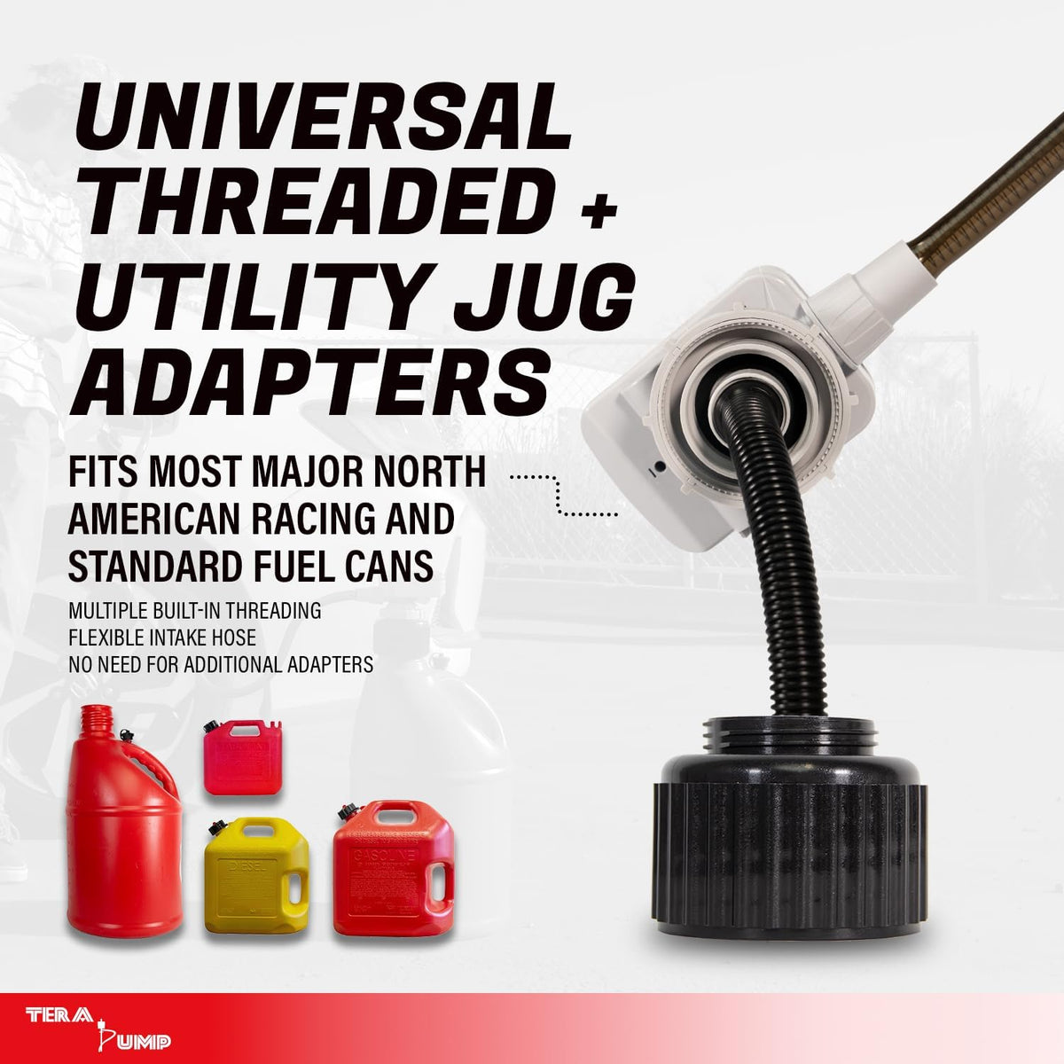 TERA PUMP Portable Gas & Diesel Transfer Pump with Auto Shut-Off