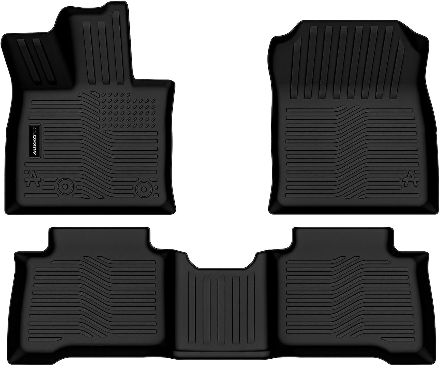 Auxko All Weather Floor Mats for Toyota rav4 Hybrid 2026 TPE Rubber Liners Accessory for Toyota rav4 Hybrid 2026 Odorless Anti-Slip Mats Black rav4 hybrid|2026|floor mats