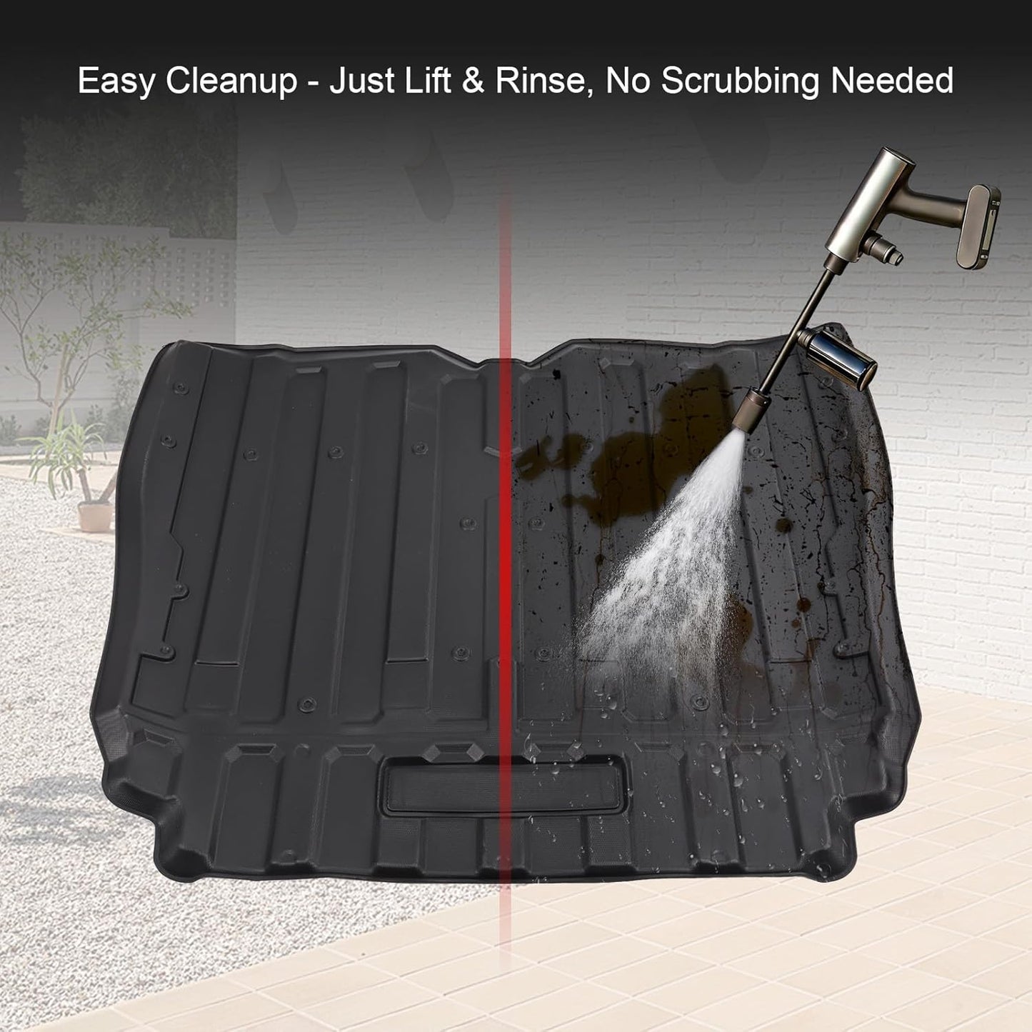Bed Liner for Honda Pioneer 1000-5 2016-2026 – All Weather TPE Rear Cargo Mat with Raised Edge, Precision Fit Slush Liner for 5 Seater, Heavy Duty Protector