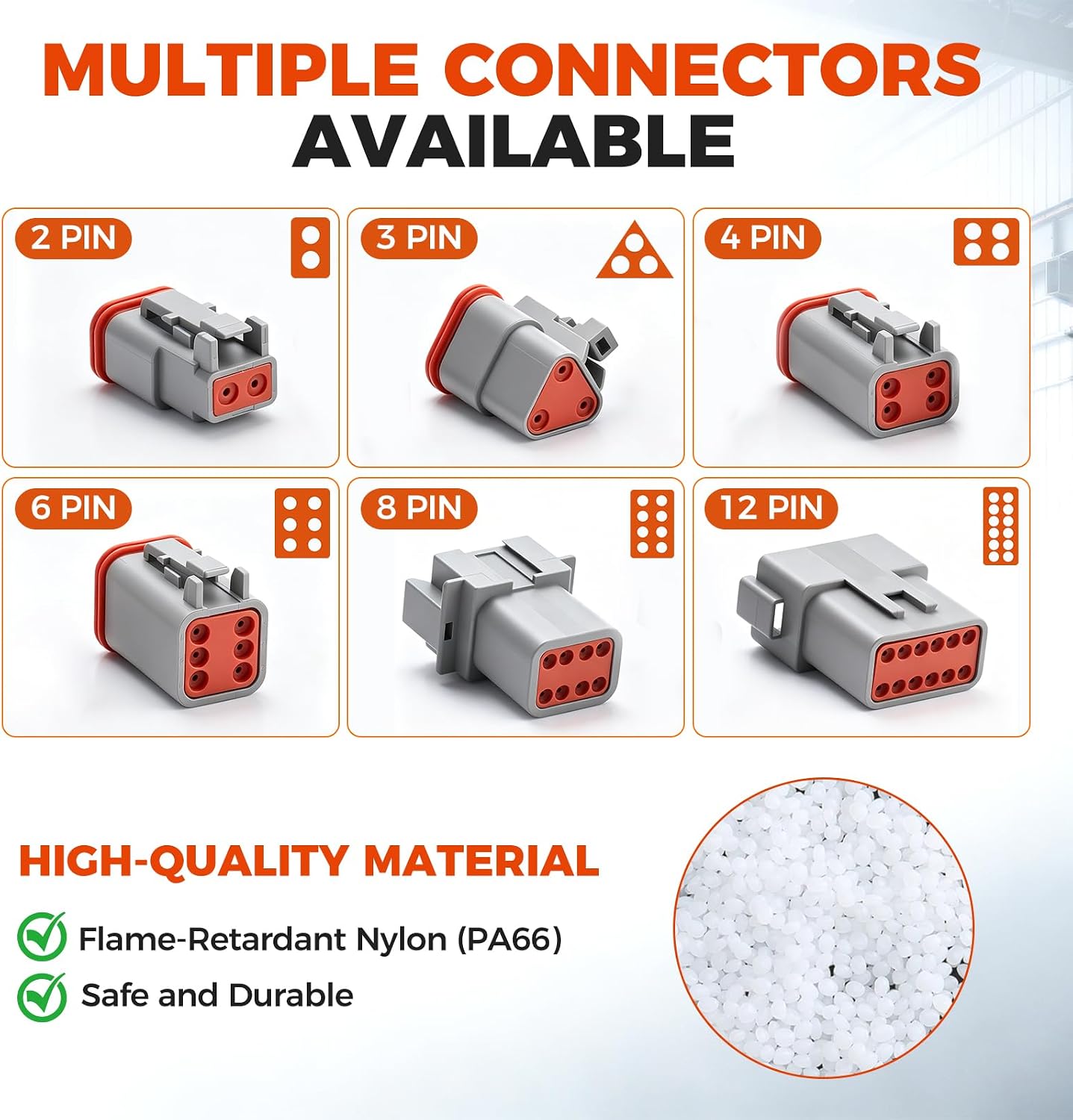 706 PCS Deutsch Connector Kit, 2 3 4 6 8 12 Pin DT Connectors