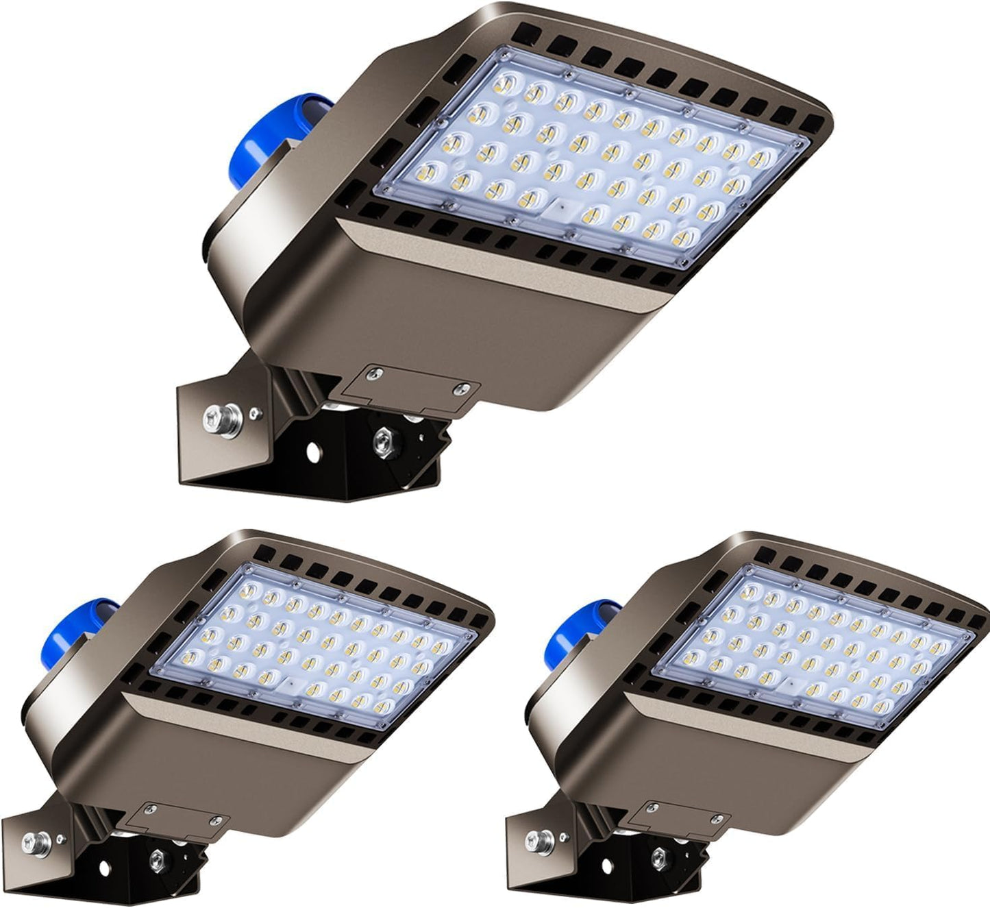 LED Parking lot Light Trunnion Dusk to Dawn 150W LED Flood Lights 21000lm Outdoor Wall Mount Security Commercial 85-277V IP65 Waterproof 5500K