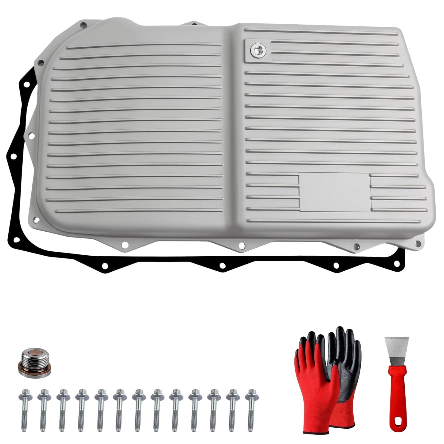 265-850 Upgraded aluminum Oil Pan 8 Speed Automatic Transmission with Magnetic Drain Plug &Gasket&Filter fit for Ram 1500 2500 3500 & Jeep Grand Cherokee & Dodge Charger, Charger & Chrysler 300
