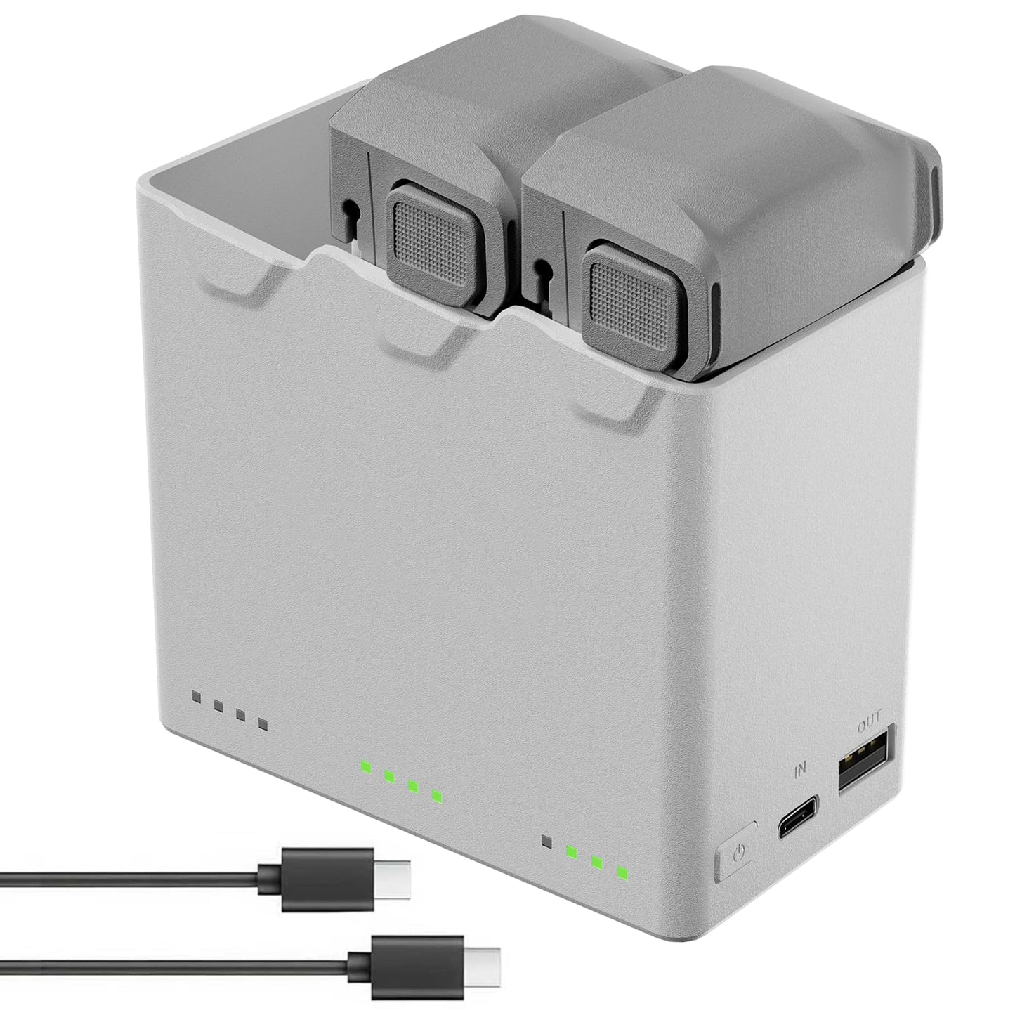 Intelligent Flight Battery Plus(2-Pack) with Bi-Directional Charging Hub for DJI Mini 5 Pro 5000 mAh 47 Mins Flight Time Upgrade 2026 (2 Batteries with Charger)