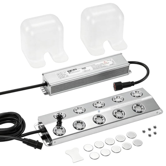 Dyna-Living Mist Maker Ultrasonic Fogger 10 Head Ultrasonic Pond Fogger