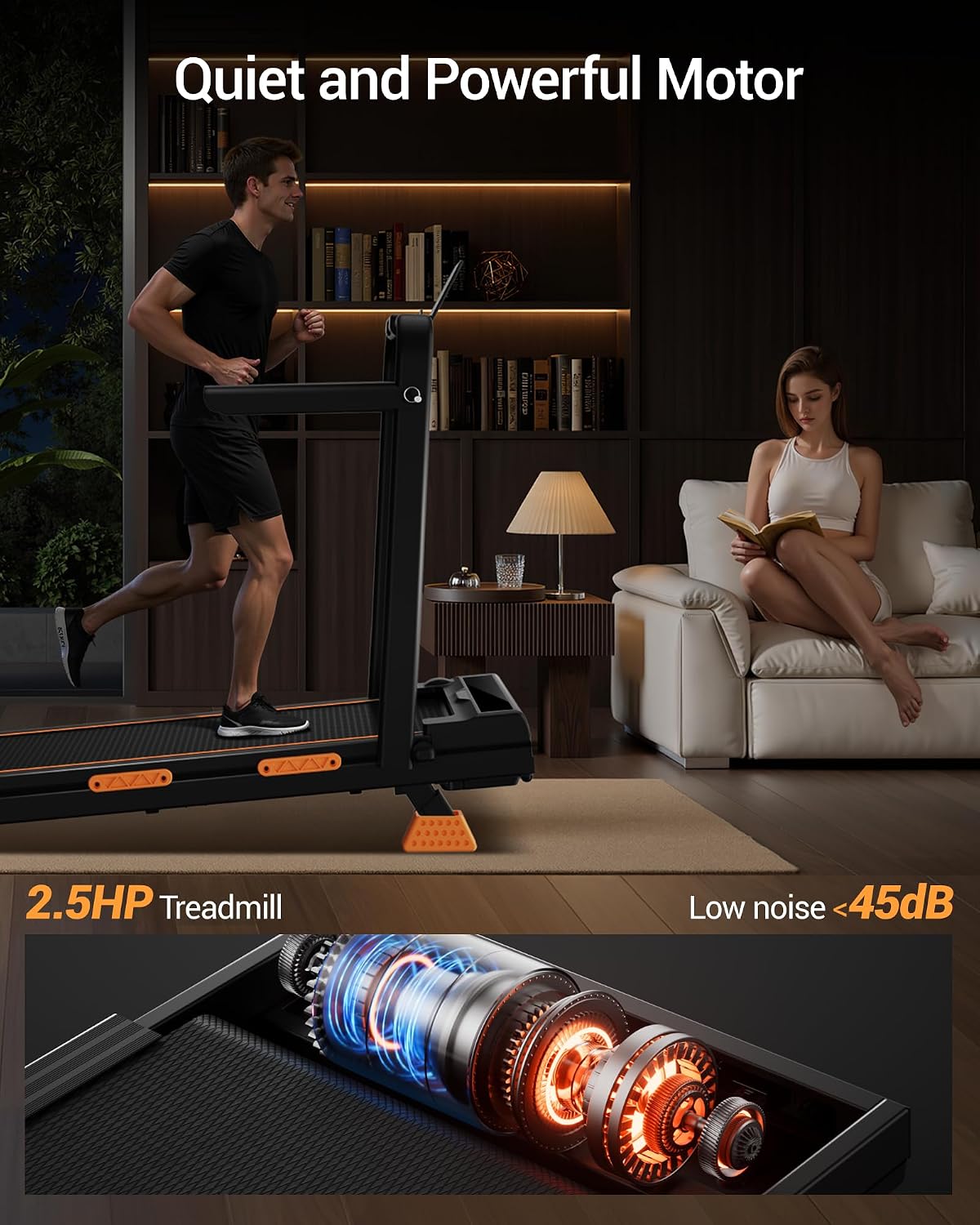 Walking Pad Treadmill with Incline