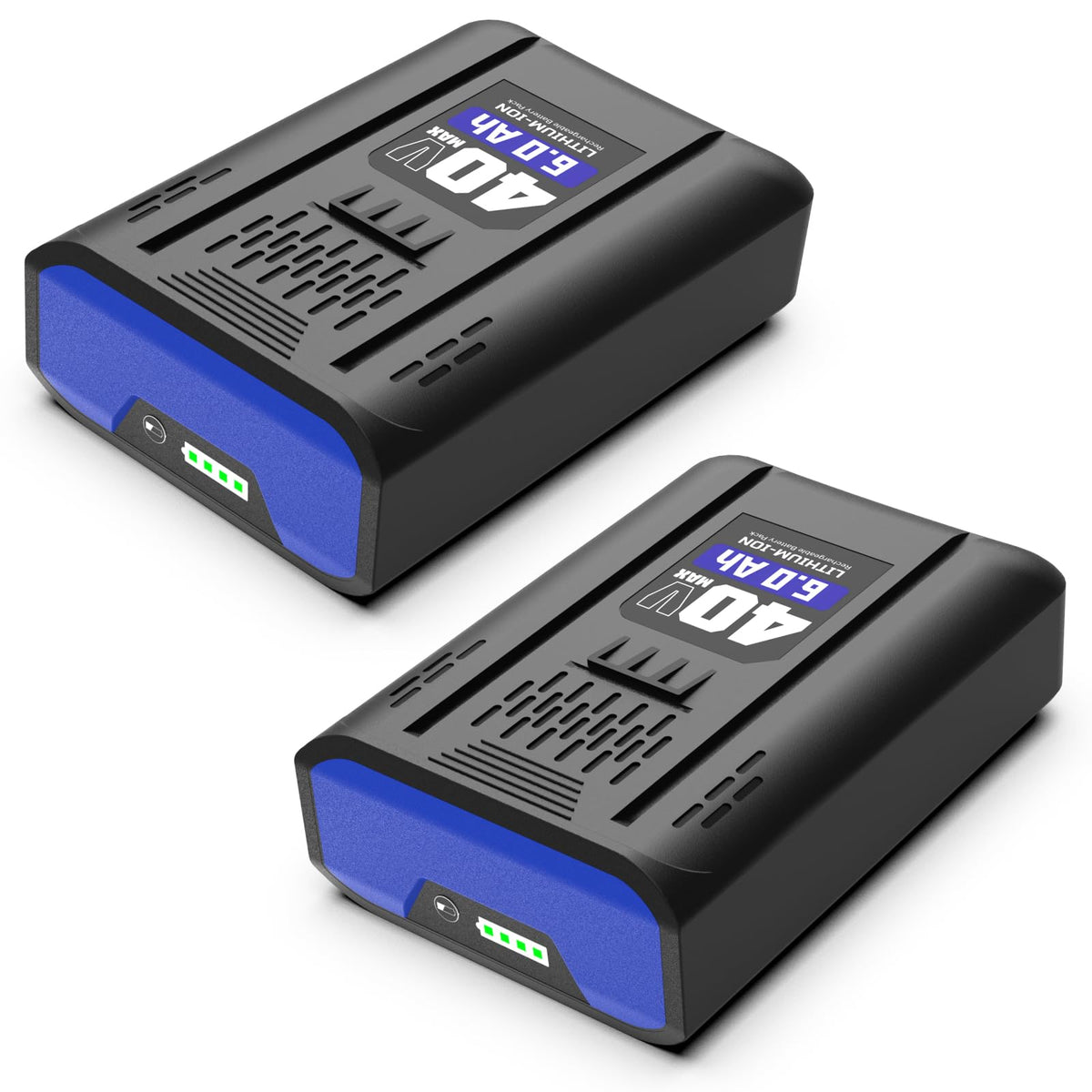 2 Pack 6.0Ah 40V Replacement for Kobalt 40V Battery, Compatible with KB640-06 KB540-06 KB440-06 KB340C-06 KB2540C-06 KPM1040A-03 KM-1640-06, for Cordless Lawn Mower & String Trimmer Power Tools