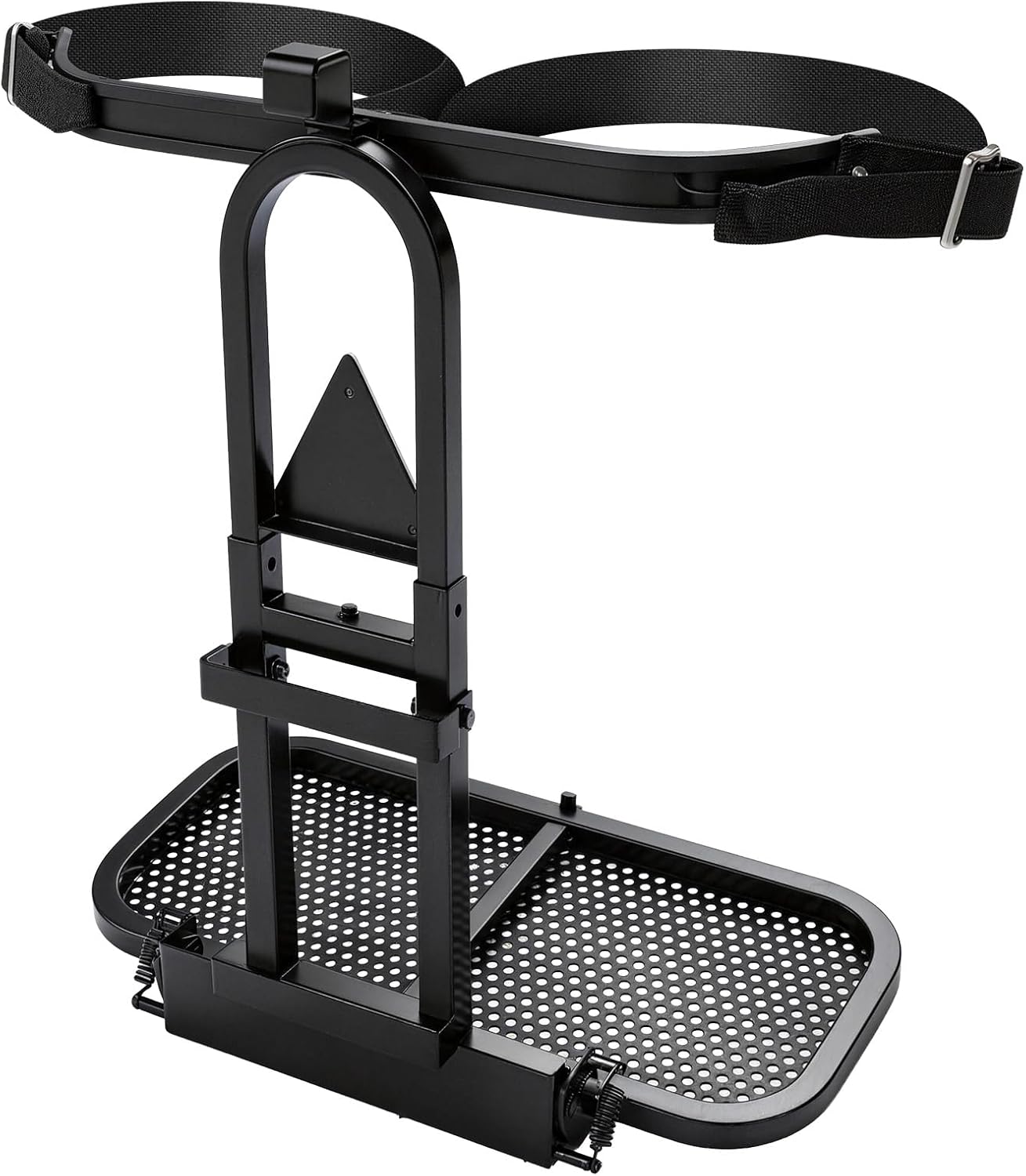 maXpeedingrods Golf Cart Bag Holder Foldable, Upgraded Cart Rear Seat Bag Rack Fits 8 in Max Width Safety Grip Bar for Club Car E-Z-GO Yamaha Space-Saving No Drilling Required Rust-Proof