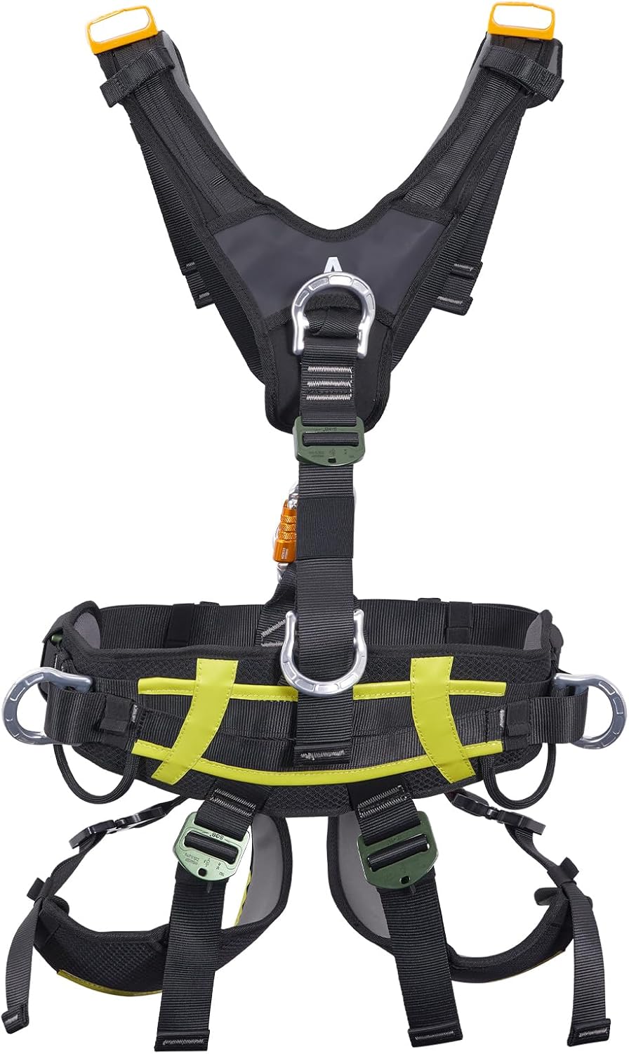 SOB Safety Full Body Harness, with 7 Point Adjustment, Lightweight Hunting Harness, Tree Stand Harness with 360 Degree Rotation, Adjustable