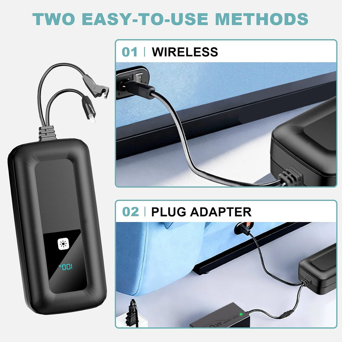 TenHutt 3200mAh 2-Pin Rechargeable Battery Pack for Reclining Furniture
