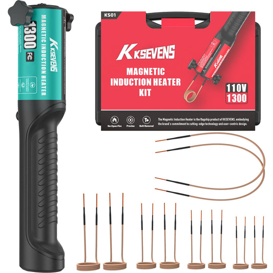 Induction Heater Bolt 1300W 110V,Induction Bolt Heater Removal Tool Kit with 10 Coils