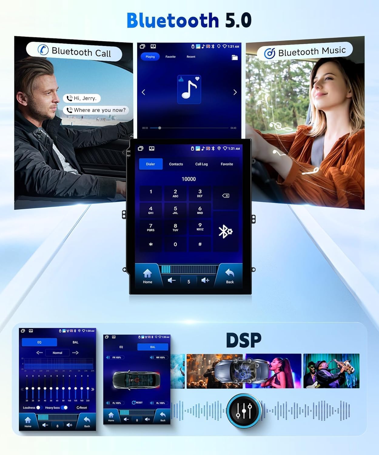 4G+64G Radio for Ford Focus 2012-2018 Car Stereo with Wireless Carplay Android Auto,Bluetooth5.0/32EQ 9.7 inch IPS Touch Screen Android 15 FM/RDS GPS WiFi AHD Backup Camera