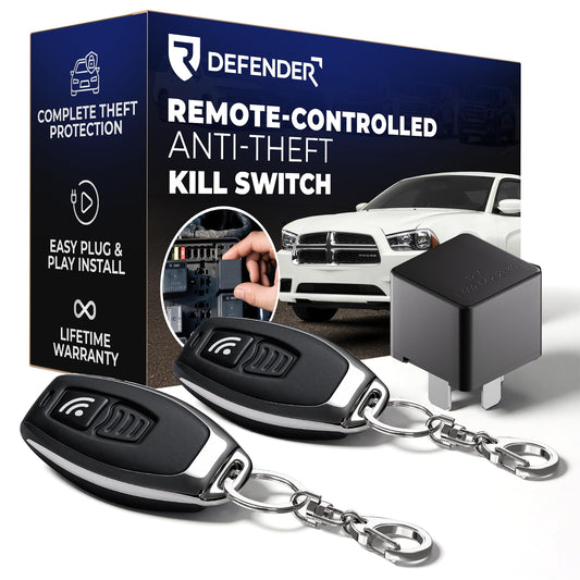 Defender Anti-Theft Intelligent Kill Switch Immobilizer for 2011-2023 Dodge Charger & 2015-2023 Dodge Challenger - Remote-Controlled Engine Disabler (2011-2023 Charger & 2015-2023 Challenger)