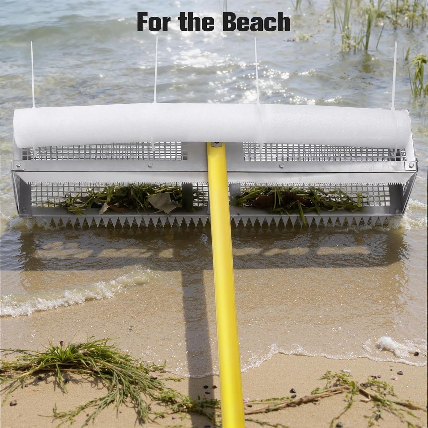 28'' Aluminum Debris Collector for Lake & Ponds, Yellow.