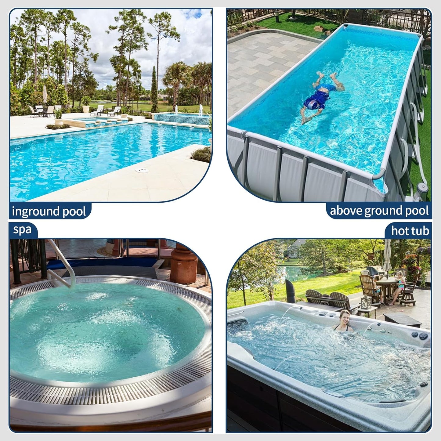 Pool Leaf Vacuum with Telescopic Pole, Rechargeable Cordless Pool Skimmer for Inground & Above Ground Pools with 83GPM Powerful Suction & 6.6Gal Leaf Catcher Bag for Heavy Debris Areas