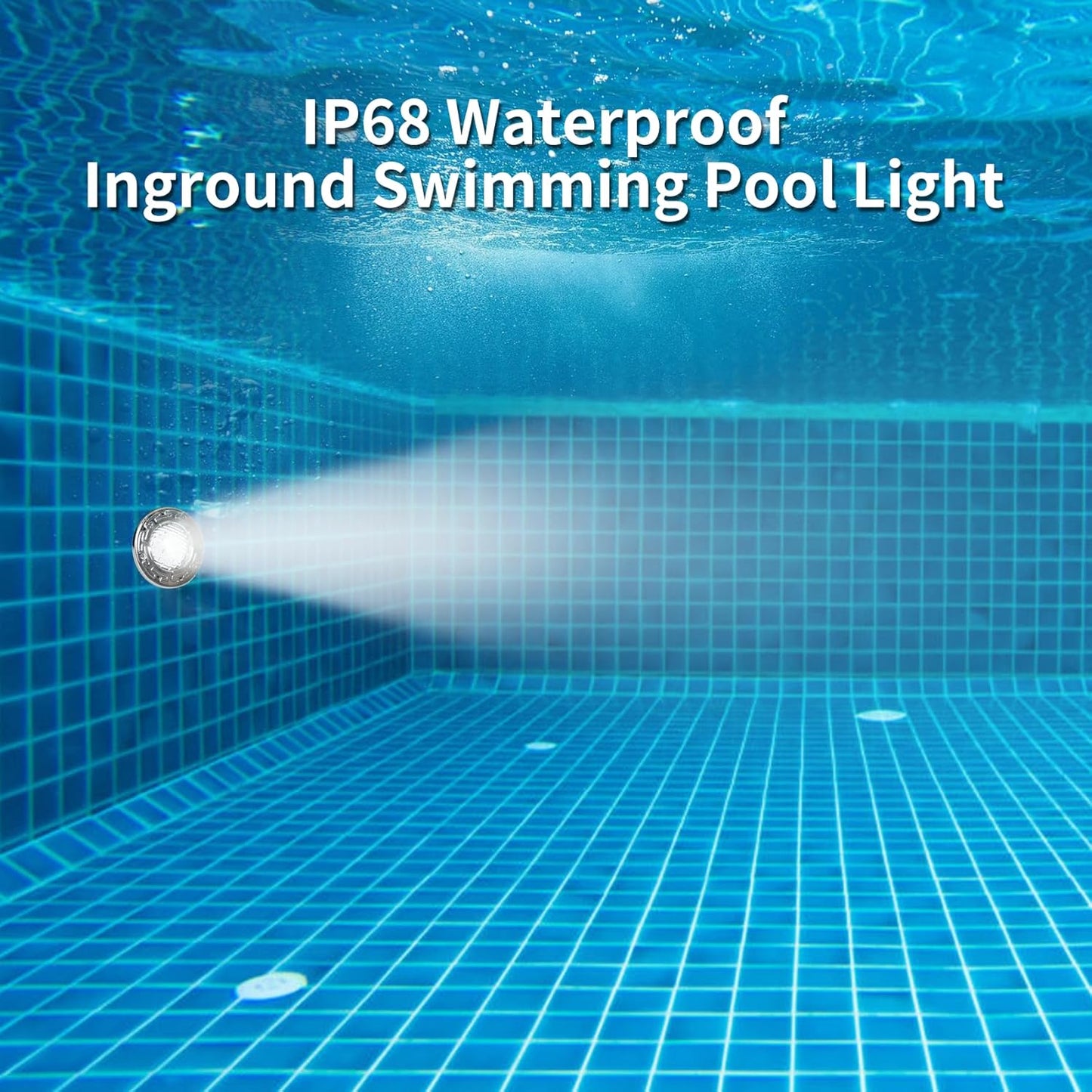 6 Inch Led Pool Lights for Inground Pool, Underwater Swimming Pool Lights Suitable for Most 6 Inch Wet