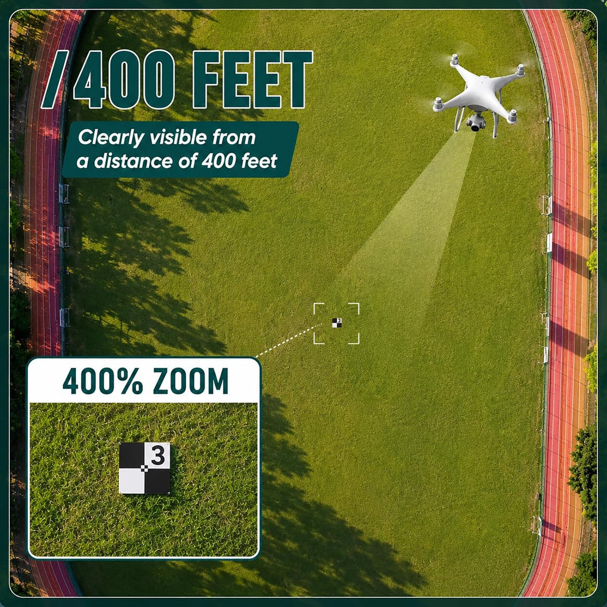 Drone Ground Control Point GCP-24"x24", 10 Pack