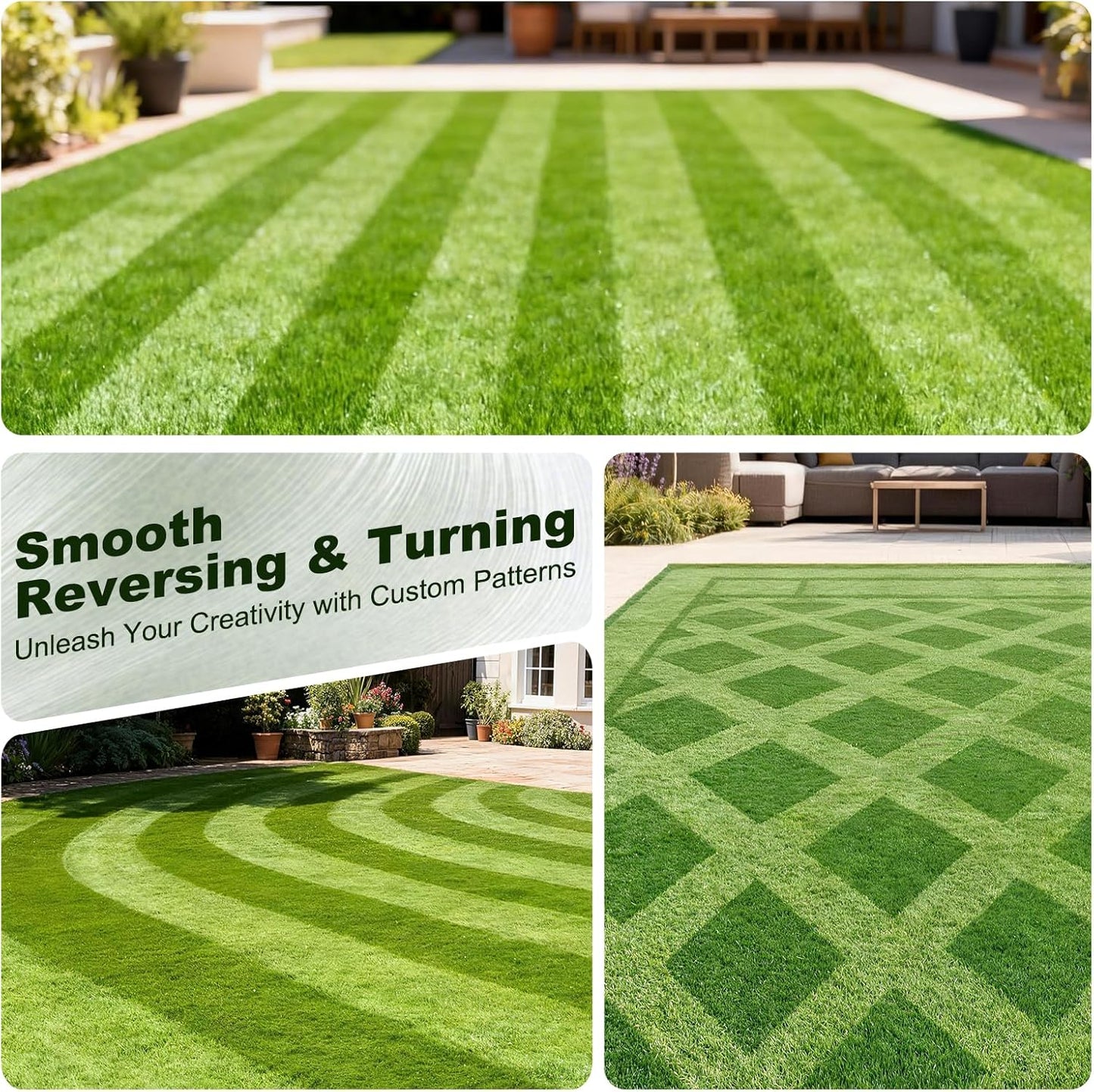 Lawn Striping Kit, Fits Most Push/Walk-Behind Mowers, Durable All-Metal Frame, Easy to Install & Remove, Flexible Turning, Creates Professional Sports-Field Stripes, 3 Year Warranty Orange